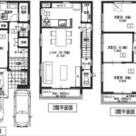 南区大州5丁目新築　建物面積110.12㎡。4LDKの間取りです。