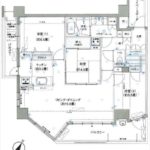 BELISTA矢賀　専有面積79.90㎡。3LDK+WICの間取りです。(間取)